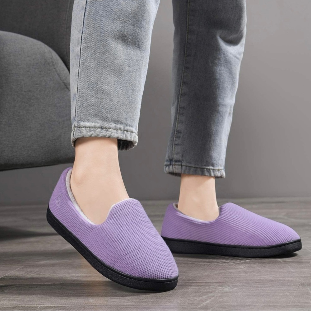 New Women’s Memory Foam House Slippers Purple​ - Picture 7 of 7